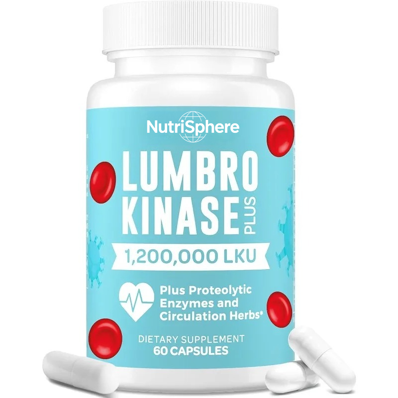 Herbal Supplement - 럼브로키나제 보충제 캡슐, 단백질분해효소와 허브 성분