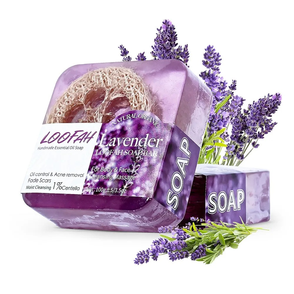 Lavender Oil - 100g 유기농 라벤더 에센셜 오일 비누,