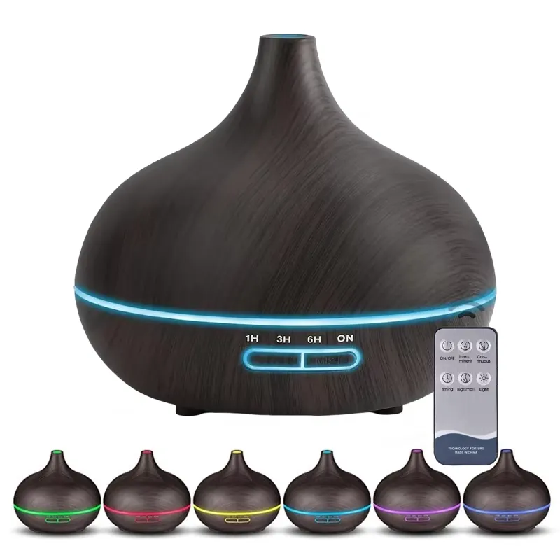 550ml 우드 컬러 USB 아로마 디퓨저, 7색 LE - Essential Oils 리뷰 및 가격