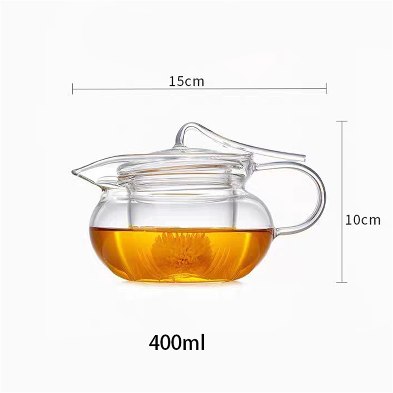 400ml 고품질 내열 유리 티포트 인퓨저 포함 꽃차  - Herbal Tea 리뷰 및 가격