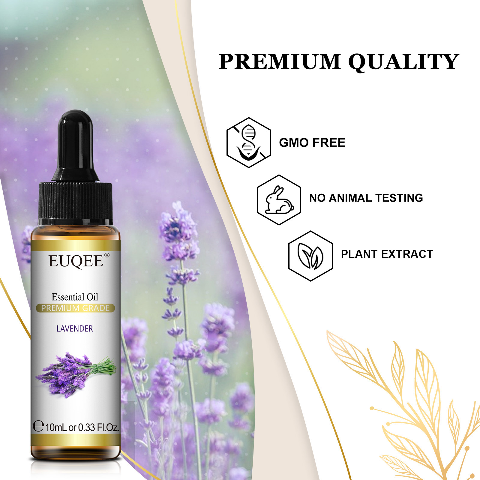 EUQEE 10ml 순수 천연 에센셜 오일 라벤더 자스 - Lavender Oil 리뷰 및 가격