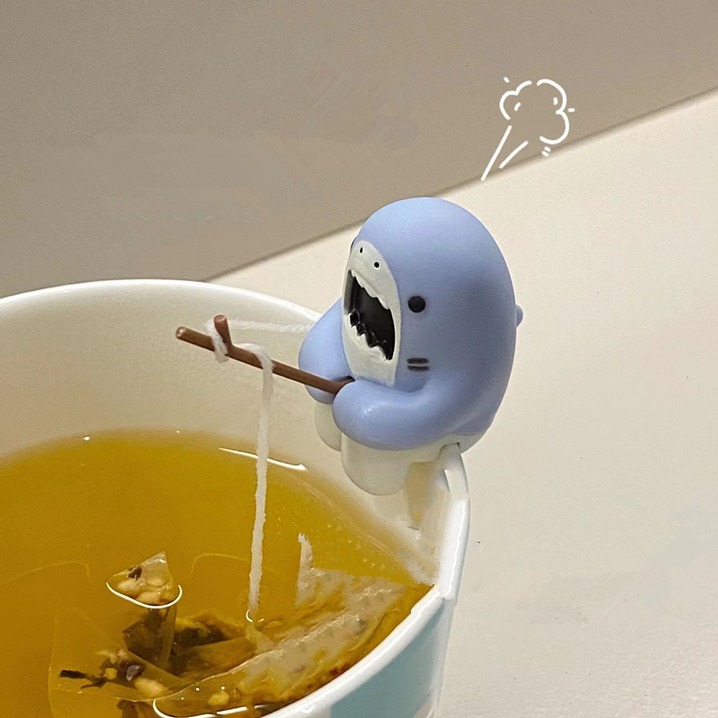 재사용 가능한 실리콘 차 주입기 크리 에이 티브 상어  - Herbal Tea 리뷰 및 가격